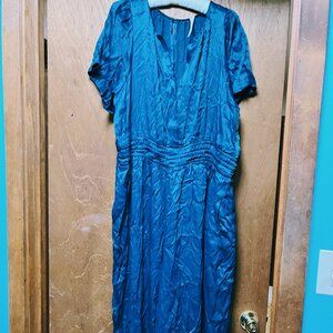 Anthropologie Teal Jumpsuit